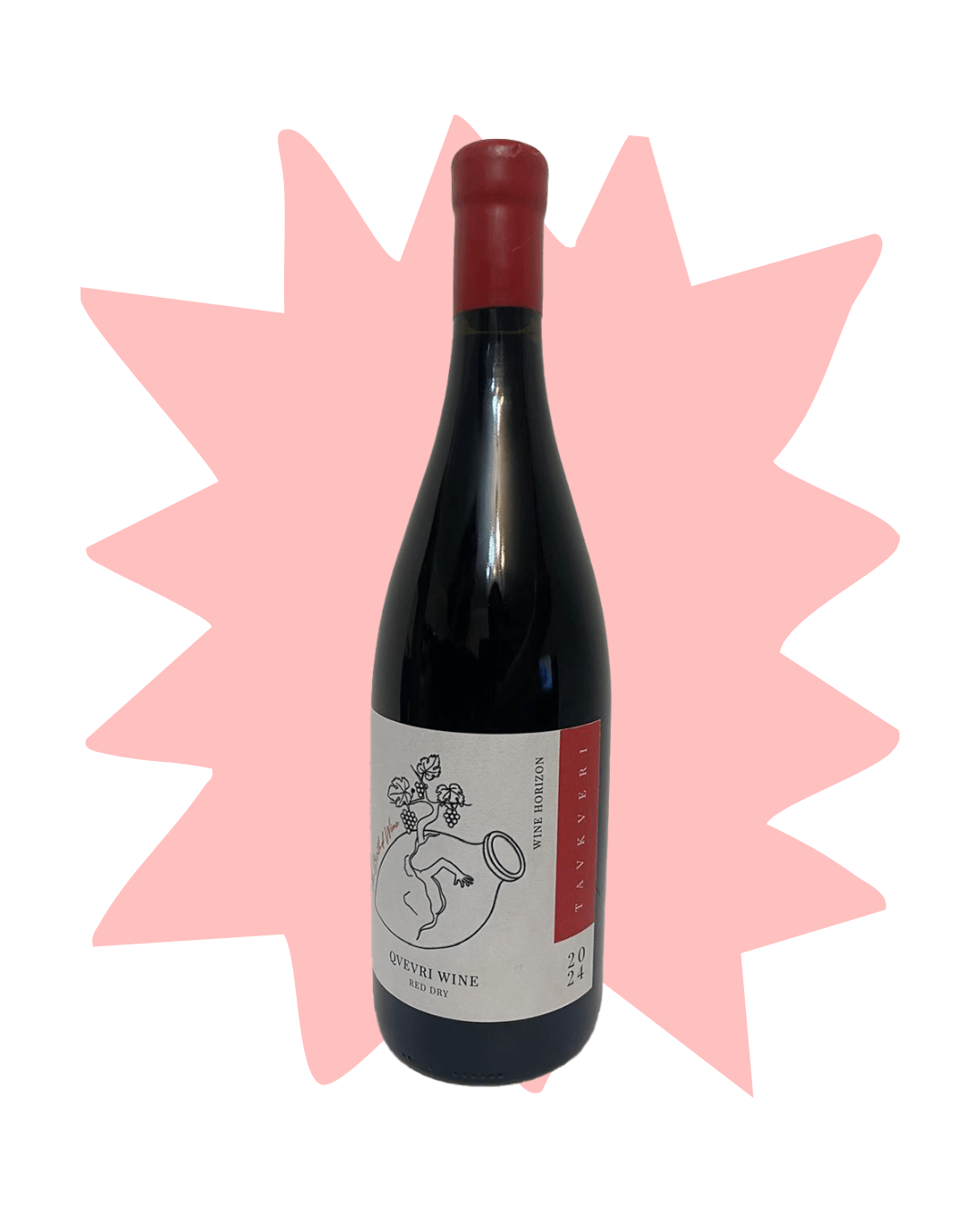 Wine Horizon - Tavkveri 2024 bottle featuring unique label design and qvevri wine style.