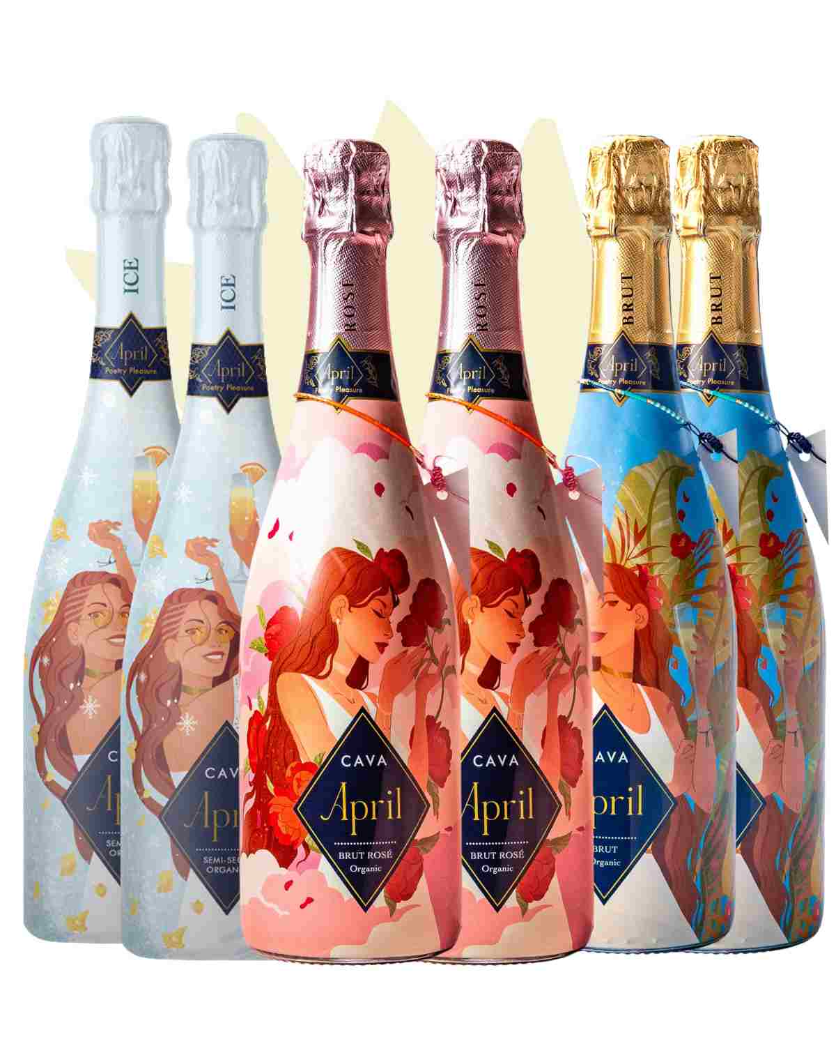 April Cava "Double Delight" (6 flasker)