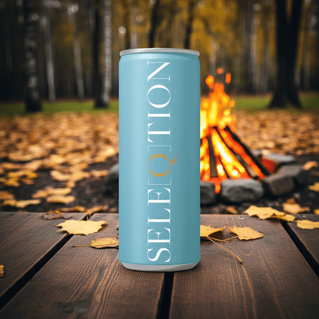 Seleqtion - vin på dåse til en tur i skoven i efterårsvejret